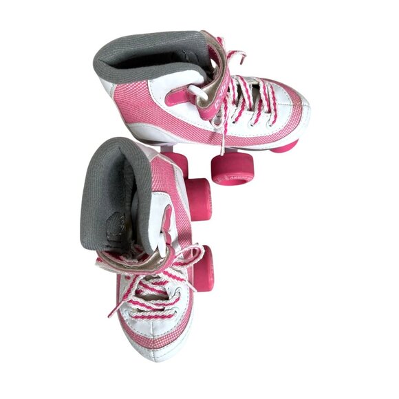Roller Derby Firestar Girls Roller Skates Size 12 Pink & White - Picture 2 of 6